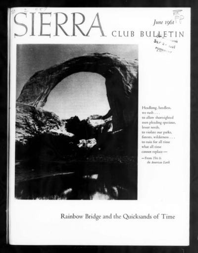Sierra Club Bulletin 1961 Vol 46 No 6 June thumbnail